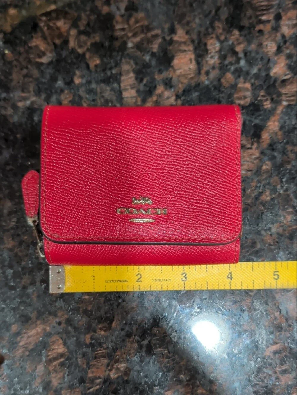 Coach compact trifold